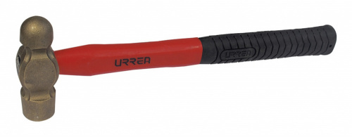 Urrea Martillo de Bola UH01FG, 18Oz, con Mango de Fibra de Vidrio 