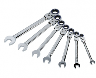 Urrea Juego de Llave Combinada 12MF7M, 7 Piezas, Acero 