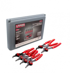 Urrea Juego de Pinzas 360A, 6 Piezas, Acero al Carbono 