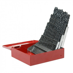 Urrea Juego de Brocas de Acero 5160, 60 Piezas, para Metal/Plástico/Madera 