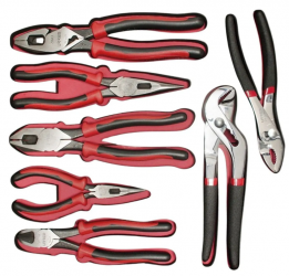 Urrea Juego de Pinzas CH212, 7 Piezas, Acero al Carbono 