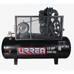 Urrea Compresor de Aire Horizontal COMP9515, 500L, 150psi, 15HP, 220V 