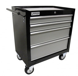 Urrea Gabinete Móvil H27M4, 4 Compartimentos, Negro 