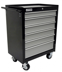 Urrea Gabinete Móvil H27M6, 6 Compartimentos, Negro  