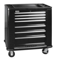 Urrea Gabinete Móvil H35W7, 7 Compartimentos, Negro 