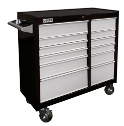 Urrea Gabinete Móvil H41M12, 11 Compartimentos, Negro 