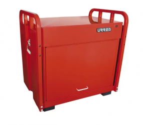 Urrea Gabinete Móvil JSB307, 7 Compartimentos, Rojo 