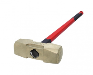 Marro Antichispa Urrea UH73FG, 6.8Kg, 8.64cm, con Mango Fibra de Vidrio 