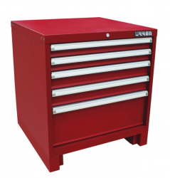 Urrea Caja de Herramientas X28F5, 5 Compartimentos, Rojo 