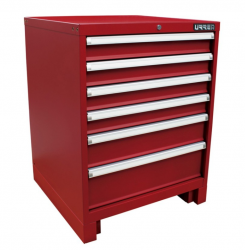 Urrea Caja de Herramientas X28F6, 6 Compartimentos, Rojo 