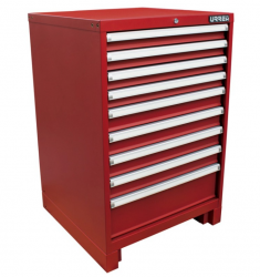 Urrea Caja de Herramientas X28F9, 9 Compartimentos, Rojo 