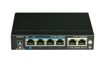 Switch Utepo Gigabit Ethernet UTP3-GSW04-TP60, 4 Puertos PoE + 2 Puertos 10/100/1000Mbps, 12 Gbit/s, 2.000 Entradas - No Administrable 