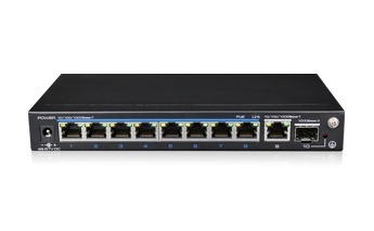 Switch Utepo Gigabit Ethernet UTP3-GSW0802-TSP120, 8 Puertos PoE + 1 Puerto 10/100/1000Mbps + 1 Puerto SFP, 20 Gbit/s, 4.000 Entradas - No Administrable 
