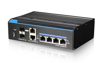Switch Industrial Utepo Gigabit Ethernet UTP7204GE-HPOE, 4 Puertos PoE 10/100/1000Mbps + 2 Puertos SFP, 17.5 Gbit/s, 8000 Entradas -  No Administrable 