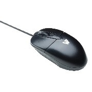Mouse V7 Óptico M30P10-7N, Alámbrico, USB, 1000DPI, Negro 