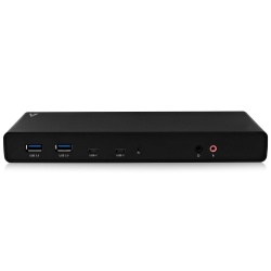 V7 Docking Station UCDDS-1N USB-C, 4x USB 3.0, 2x USB-C, 2xHDMI/2x DisplayPort, Negro 
