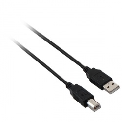 V7 Cable USB A Macho - USB B Macho, 1.8 Metros, Negro 