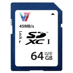 Memoria Flash V7 VASDX64GUHS1R-2N, 64GB SDXC Clase 10 