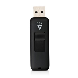 Memoria USB V7 VF232GAR-3N, 2GB, USB 2.0, Negro 