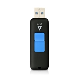 Memoria USB V7 VF332GAX-BLK-3N, 32GB, USB 3.0, Negro 
