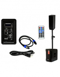 Vamav Bocina Tipo Torre con Subwoofer EVO10, Bluetooth, Alámbrico, 500W RMS, Negro  ― incluye Control Remoto 