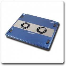 Vantec Base Enfriadora LapCool2 para Laptop, con 2 Ventiladores Ajustables 2600RPM, Azul 