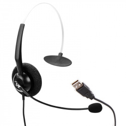 VBeT Monoaural con Micrófono VT1000-OMNI-USB-M, Alámbrico, USB, Negro 