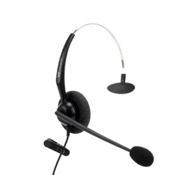 VBeT Monoaural VT2000-NC-QD-M, Alámbrico, QD, Negro 