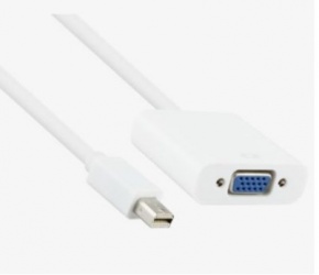 VCOM Adaptador Mini Display Port Macho - VGA Hembra,15cm, Blanco 