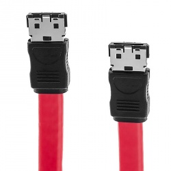 Vcom Cable SATA III eSATA Macho - eSATA Macho, 45cm, Rojo 
