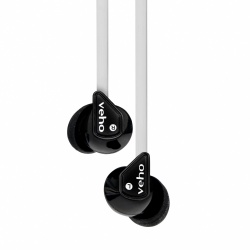 Veho Audífonos Deportivos 360° Z-1, Alámbrico, 1.25 Metros, Blanco 