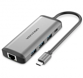 Vention Docking Station VT-CNBHB USB-C, 1 x USB-C 3.0, 3 x USB-A 3.0, 1 x HDMI 