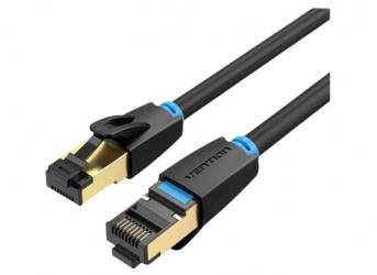 Vention Cable Patch Cat 8 S/FTP Blindado RJ-45 Macho - RJ-45 Macho, 8 Metros, Negro 