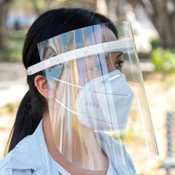 Ventronic Careta Protectora Lavable, Transparente, 10 Piezas 