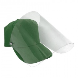 Ventronic Careta Protectora con Gorra para Adulto, Verde, 1 Pieza 