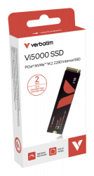 SSD Verbatim Vi5000 NVMe, 2 TB, M.2, 5000 MB/s Lectura, PCI Express 4.0 