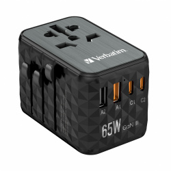 Verbatim Cargador Inalámbrico 32120, 65W, 2 x USB-A 2 x USB-C 