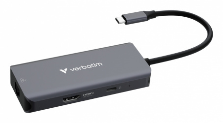 Verbatim Hub USB-C - HDMI, RJ-45, USB-A 3.1, USB-C, 5 Gbit/s 