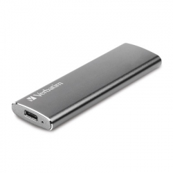 SSD Externo Verbatim VX500, 240GB, USB C 3.1, Gris 