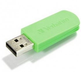 Memoria USB Verbatim Mini, 64GB, USB 2.0, Verde 