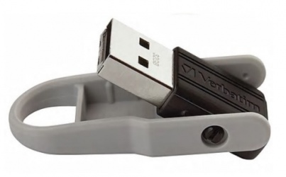 Memoria USB Verbatim 70041, 32GB, USB 2.0, Negro/Gris 