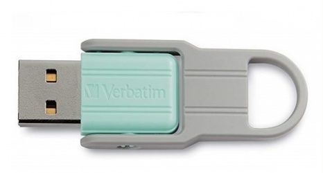 Memoria USB Verbatim 70041, 32GB, USB 2.0, Verde/Gris 