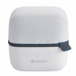 Verbatim Bocina Portátil Cube, Bluetooth, Inalámbrico, 5W RMS, USB, Blanco 