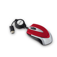 Mouse Verbatim Óptico 70236, Alámbrico, USB-C, Rojo 