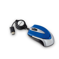 Mouse Verbatim Óptico 70237, Alámbrico, USB-C, Azul 