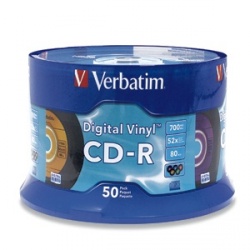 Verbatim Torre de Discos Virgenes para CD, CD-R, 50 Discos (94587) 