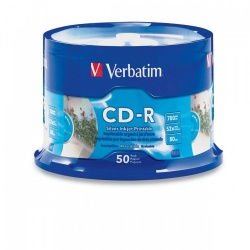 Verbatim Discos Vírgenes para CD, CD-R, 52x, 50 Discos (95005) 