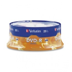 Verbatim Torre de Discos Virgenes para DVD, DVD-R, 16x, 25 Discos (95058) 