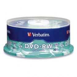 Verbatim Torre de Discos Virgenes para DVD, DVD-RW, 4x, 30 Discos (95179) 