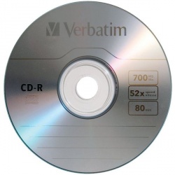 Verbatim Discos Virgenes para CD, CD-R, 52x, 10 Discos (96250) 